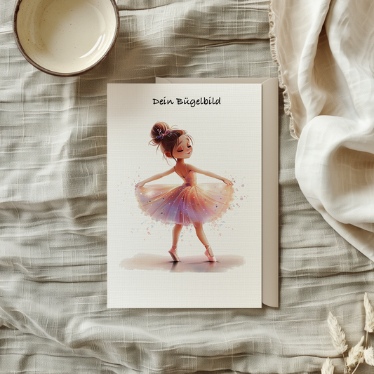 Bügelbild cute Ballerina